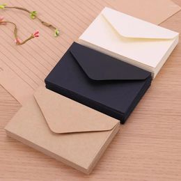 Gift Wrap 20PCS Wedding Mini Blank White Kraft Paper Classical Envelopes Envelope For Letter Invitation