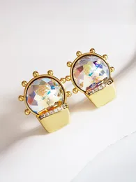 Stud Earrings High End Luxury Designer Jewellery Earring Made With Crystals From Austria For Women Party Bijoux Fashion Earing Gift