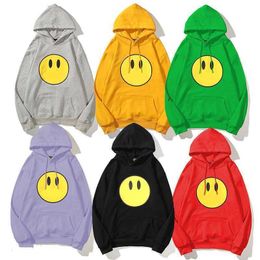 M designer hoodie men fashion hoody Brand hoodie Smiley men's designer printed pullover hoodie White black Grey yellow long-sleeved pullover hooded sweatshirt z6