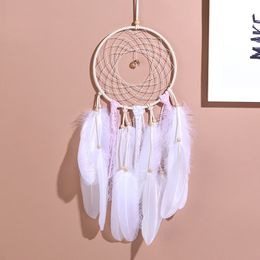 White Pink Dream Catchers for Girls Small Dreamcatchers for Bedroom Ornament Pendant 122243