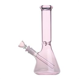 Heady glass bongs Hookah/10 inch glass hookah pink beaker water pipe