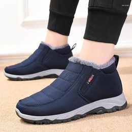 Boots Men's Cotton Shoes Winter Casual Non-slip Thick Bottom Warm Snow Light Comfortable Walking Botas Para Hombre