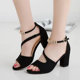 Dress Shoes High Heels Women Sandals 2024 Sexy Peep Toe Summer Designer Brand Chunky Party Pumps Trend Zapatos Female