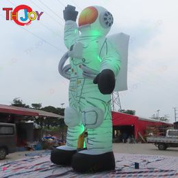 Outdoor Activities 6m 20ft advertising giant inflatable astronaut Spaceman cartoon air balloon with led light for sale-3