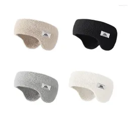 Berets Fashionable Headband Plush Ear Muffs For Halloween Party Keep Warm Outdoor D46A