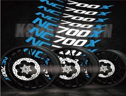 Creative fashion racing Tyres LOGO film trend decorative Colour letters motorcycle stickers inner edge reflective decals for HONDA 5565939