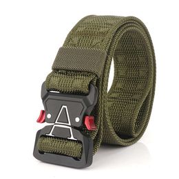 Sales outdoor men's belts customized nylon webbing polyester woven uniforms various breathable types of belts