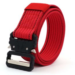 Clothing accessories men's outdoor belt heavy-duty webbing casual fashion nylon belt customizable laser cutting belt