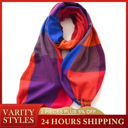 Scarves Chic Autumn And Winter Scarf Luxury Warm Long Shawl Wrap Fashion Trend Comfortable Fashionable Elegant Soft Female