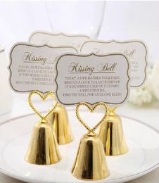 Other Wedding Favours 100 pcs size 6X34cm beautiful gold silver kissing bell place card holder po holder table decoration party7088152