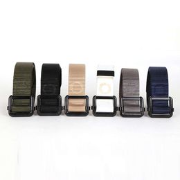 Wholesale Outdoor Leisure Multi Color Length Custom Belt Square Men's Japanese Buckle Durable Woven Quick Release Nylon Belt