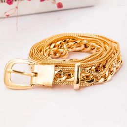 Belts Fashion Metal Women's Waist Chain Skirt Jeans Decorative Alloy Belt All-match For Women