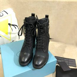 Дизайнерские ботинки из кожи и нейлоновой ткани, женские ботильоны, кожаные байкерские ботинки, австралийские зимние ботинки, размер США 4–10