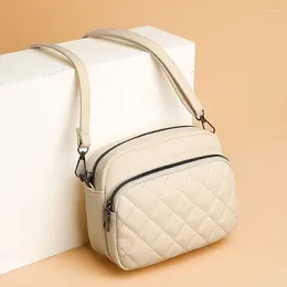 Waist Bags Messenger Crossbody Purses And PU Lattice Diamond Handbags Women For Bag Phone Shopping Leather Fashion Cell Shoulder
