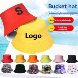 Designer Bucket Hats Custom Embroidery Printing Logo Women Men Children Kids Size All Colour Available Summer Cap Beach Fishing Sun Hat