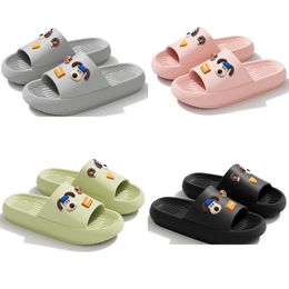 Womens Sliders Soled Designer New Thick Couple Novelty Mens Slippers Summer Beach DIY Indoor Living Home Bathroom Anti Slip and Odour Proof EVA Sandal 35 Sal