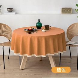 Table Cloth Linen Large Circular Tablecloth TPU Waterproof And Oil Resistant Fabric El Home Round Homestay S5R4068