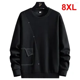 Men's Hoodies Patchwork Sweatshirts Men Plus Size 8XL Sweatshirt Spring Pullover Male Casual Fashion Big High Quality