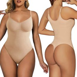 Bodysuit Shapewear Women Full Body Shaper Tummy Control Hip Butt Lifter Corset Thigh Reductive Slimming Waist Trainer Underwear 240113