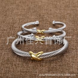 Desginer David yuman Jewelry Bracelet Popular Woven Twisted Thread 8 Cross x Opening Lexus David