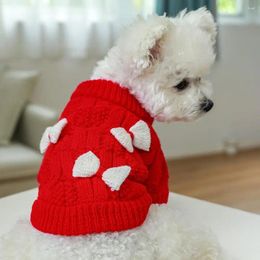 Dog Apparel Pretty Pet Clothes Comfortable Keep Warm Universal Year Red Sweater