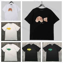 Fashion Brand Pa Palms/angel Teddy Bear Short Sleeve Loose T-shirt for Men Women