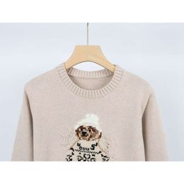 Designer Women's Winter Polo Laurens Bear Sweater Cartoon Pullover Casual Fashion Knit Hoodie 2024 New Long Sleeves Embroidered Crew Neck Shirts 96Z9