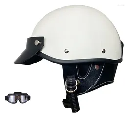 Motorcycle Helmets Retro Helmet Motor Scooter Vintage Half Face Biker Motorbike Moto Casco