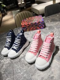 Tasarımcı Squad Sneaker Boots Moda Beaubourg Ayak bileği Boot Calfskin Chunky Martin Kış Bayanlar İpek Külotu Deri Platform Düz Yüksek Üst Ayakkabı Boyutu 35-41