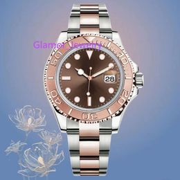 Aaaaa Designer for 8215 High Grade Movement 40mm Brown Dial Waterproof Sapphire Glass Ceramic Bezel Clean 904L Steel Mens Watch with Box