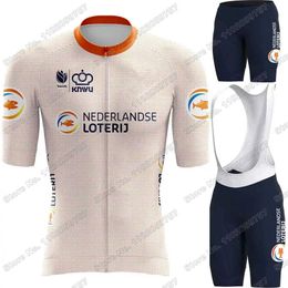 Netherlands Cycling Jersey Set Dutch National Team Clothing Summer Road Bike Shirts Suit Bib Shorts MTB Sportswear 240113