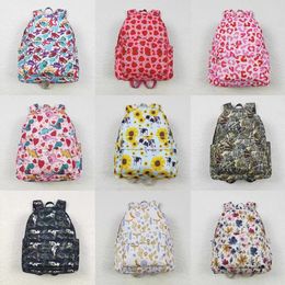 Bags Wholesale Toddler Outdoor Dinosaurs Floral Cow Print Portable Kids School Bag Children Baby Boy Girl Backpack Boutique Daypack