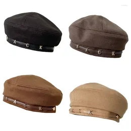 Berets Wool Hat French Beanie Hats Fashion Ladies Caps For Women Girls Lady Outdoor 4 Colours Optionals