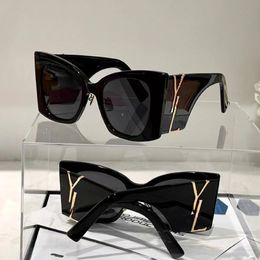 Designer Sunglasses for Women Classic Brand Y slM6090 Classic Cat Eye Big Frame Butterfly Womens Glasses