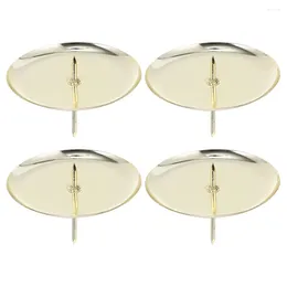 Candle Holders 4 Pcs Holder Simple Ornament Iron Candlestick Modern For Room Tea Light Decoration Table