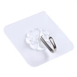 Hooks 20PCS Adhesive Seamless Transparent Reusable Removable For Shower Room Home GRSA889