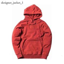 2024 Designer Hoodie Kith Box Embroidered Oversize Pullovers Godfather Print Matching Fleece Loose Fitting Men's Casual High Quality Hoodie 4237