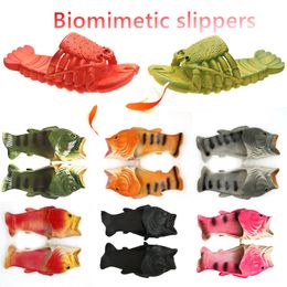 GAI GAI GAI Fashion Beach for Women Men Flat Summer Shoes Ladies Soft Lobster Slides 15cm-28cm Famliy Slippers Womens Animal Sandals