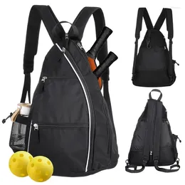 Backpack Pickleball For Women Men Reversible Tennis Racket Bag Oxford Cloth Single-Shoulder