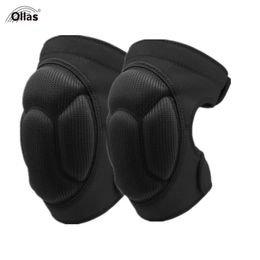 Gear 1Pair Thickening Football Volleyball Sports Knee EVA Pad Silicone Nonslip Pads Protect Cycling Sports Safety Knee rodilleras