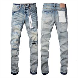 Purple Brand Jeans 2024 Spring Designer Mens Denim Trousers Fashion Pants Straight Design Retro Streetwear Casual Sweatpants Usa High Street Frb4