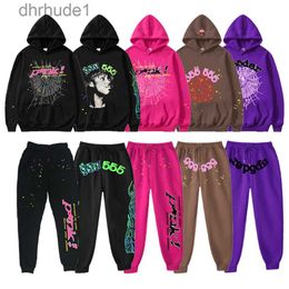 Spider 555 Men Tracksuit Sp5der Hoodie Young Thug 555555 Designer Printing Sweatshirt Two Piece with Womens Spider Sweatshirt Spiders Size xxl EU4R