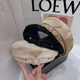 Boina de designer feminina carta luxo cashmere chapéu boina senhora viagem ao ar livre quente inverno à prova vento férias bonnet bonés gorro