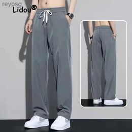 Men's Pants Ice Injpants - Men's Sports Pants Straight Cut Western Style Quick Drying Casual Match Everything Summer FJ2023 YQ240115