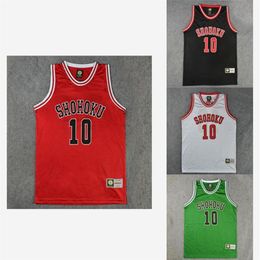 Anime Slam Dunk Cosplay Costume Shohoku Sakuragi Hanamichi Basketball Jersey T Shirt Sports Wear School Basketball Team Uniform234G