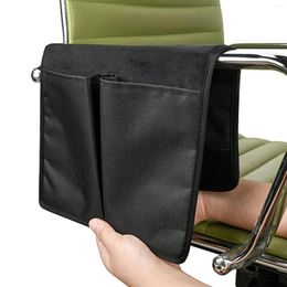 Camp Furniture Wheelchair Armrest Accessories Pouch Hanging Bag Side For Glasses Pen Black