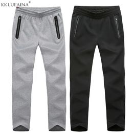 Plus size 6XL 7XL 8XL brand mens casual hoody pants slim fit men's Cotton joggers active sporting sweatpants Trousers clothing 240115