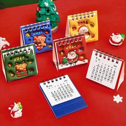 Calendar ChristmasHome Desk Standing Calendar 2024 Decoration Office School Supplies Schedule Planner Simple Desktop Decorationsvaiduryd