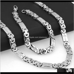 Pendant Necklaces Pendants Cross Pattern Boutique Fashion Jewellery Stainless Titanium Steel Necklace add Bracelet Set Efdpr301S