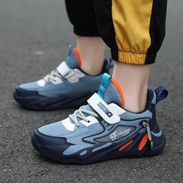 Children Sneakers for Boys Mesh Breathable Running Sports Shoes Kids Flat Casual Shoes Big Size 39 40 240115